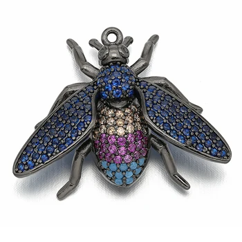 28*22mm Best Quality Brass Cubic Zirconia Beetle Charms Pendants for Diy Jewelry Findings, Hole: 1mm, Model: VD297
28*22mm Best Quality Brass Cubic Zirconia Beetle Charms Pendants for Diy Jewelry Findings, Hole: 1mm, Model: VD297