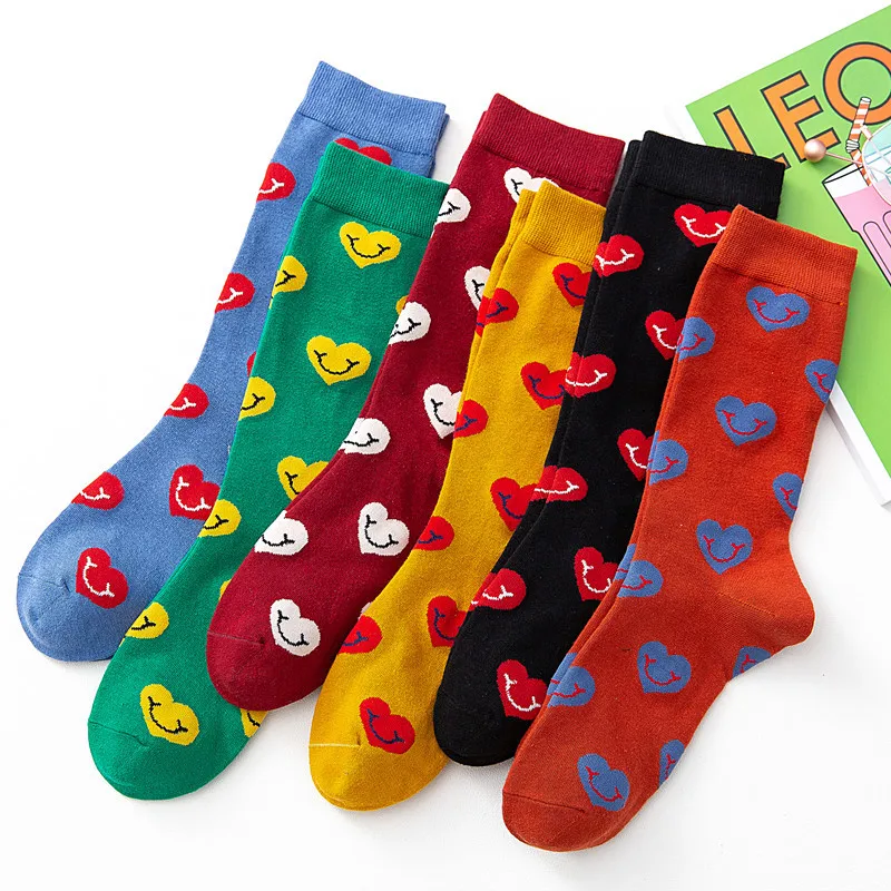Fashion Cotton Socks Women Harajuku Heart Smile Socks Ankle Crew Casual Sport Happy Socks Female Warm Sox Calcetines Mujer
Fashion Cotton Socks Women Harajuku Heart Smile Socks Ankle Crew Casual Sport Happy Socks Female Warm Sox Calcetines Mujer