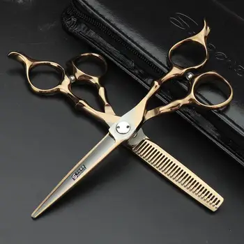 6 inch Hairdressing scissors hair professional japan steel Barber Cutting Thinning Scissors set Hair Shears Salon JP440C
6 inch Hairdressing scissors hair professional japan steel Barber Cutting Thinning Scissors set Hair Shears Salon JP440C