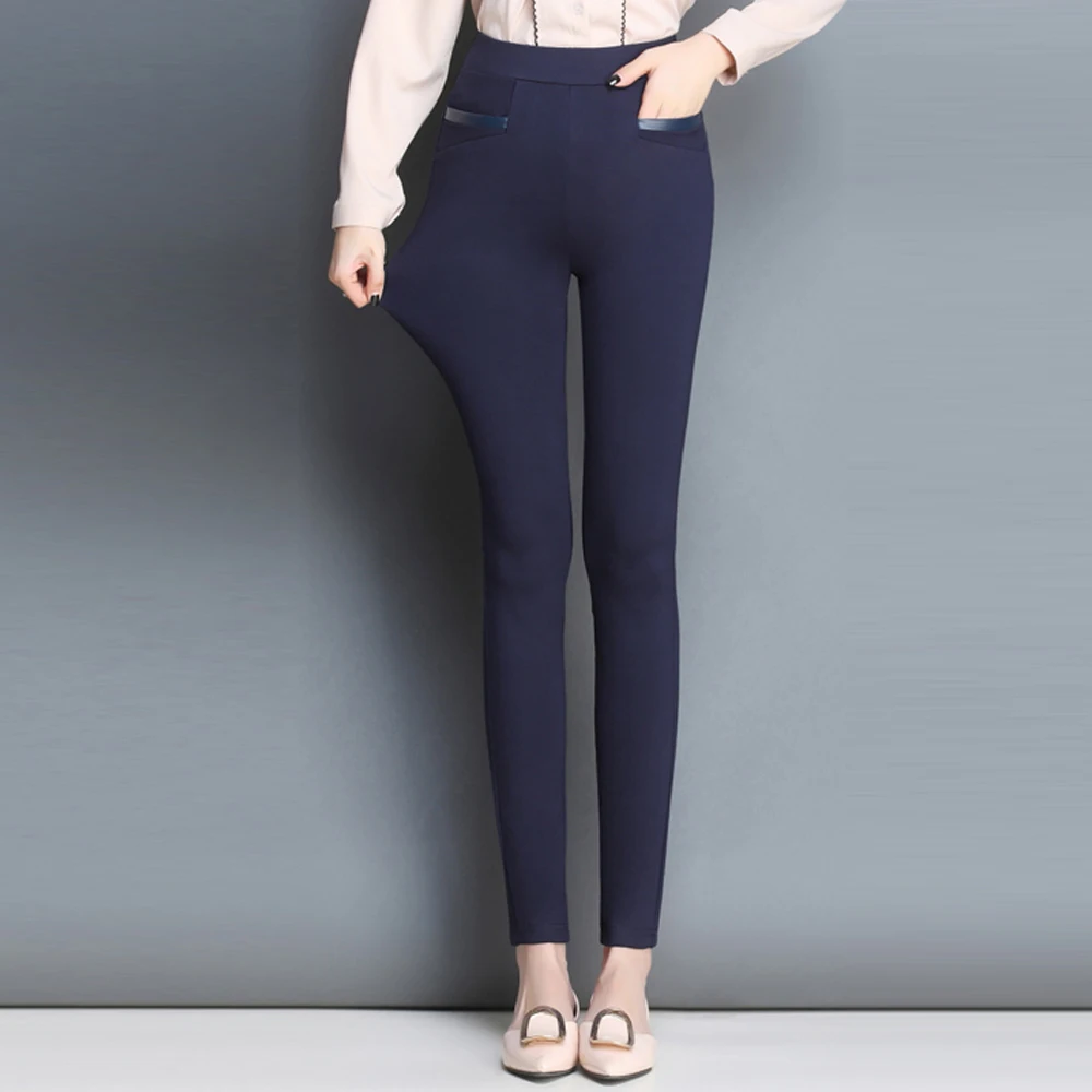 New high waist stretch pencil pants women plus size women office pants trousers lady casual outwear skinny leggings PU pockets
New high waist stretch pencil pants women plus size women office pants trousers lady casual outwear skinny leggings PU pockets