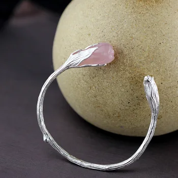 Hot Sale Natural Pink Crystal Siver Bangle Real Siver Bangle S990 Pure Silver Bracelet Classic Silver Beautiful Bracelets
Hot Sale Natural Pink Crystal Siver Bangle Real Siver Bangle S990 Pure Silver Bracelet Classic Silver Beautiful Bracelets