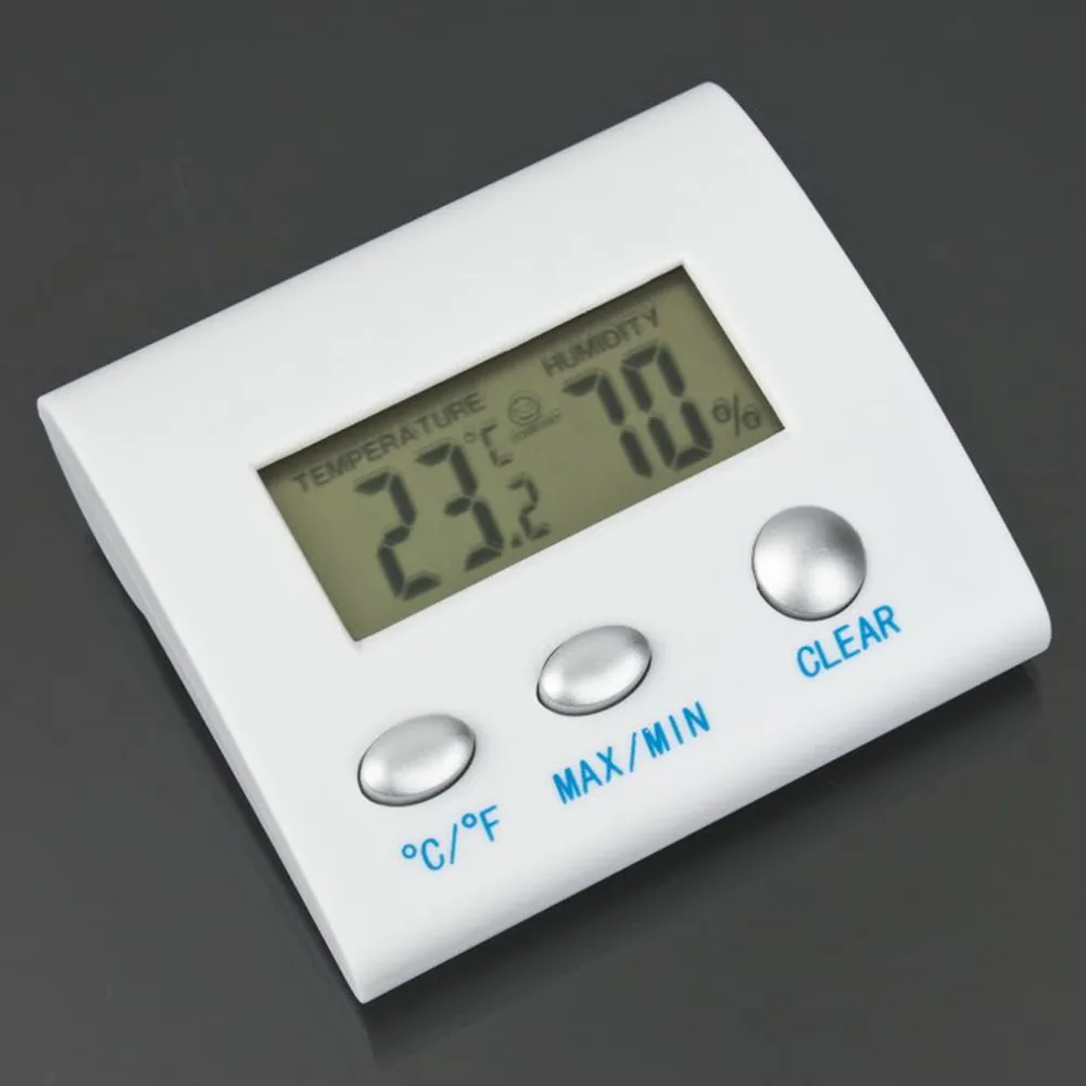 1Pc Wireless Electronic LCD Digital Temperature Tester Thermometer Hygrometer Temperature Humidity Meter Clock Magnetic
1Pc Wireless Electronic LCD Digital Temperature Tester Thermometer Hygrometer Temperature Humidity Meter Clock Magnetic