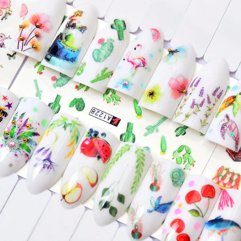 YZWLE 1 PC Cartoon Flamingo /Flower/Fruit Water Transfer Sticker Nail Art Decals DIY Fashion Wraps Tips Manicure Tools
YZWLE 1 PC Cartoon Flamingo /Flower/Fruit Water Transfer Sticker Nail Art Decals DIY Fashion Wraps Tips Manicure Tools