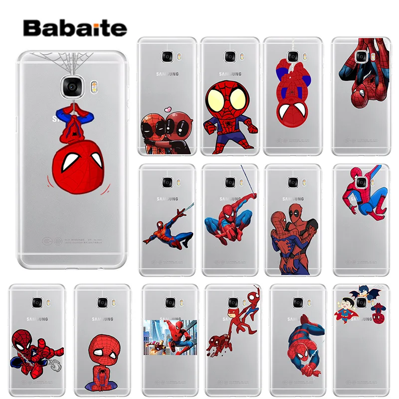 Babaite Spiderman Soft Silicone TPU Phone Cover for Samsung S5 S6 edge plus S7 edge S8 Plus S9 PlusCellphones
Babaite Spiderman Soft Silicone TPU Phone Cover for Samsung S5 S6 edge plus S7 edge S8 Plus S9 PlusCellphones