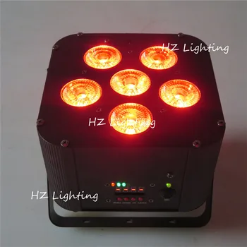 (4 pcs / lot ) Remote Control+ Battery + Wireless Control 6*18W RGBWA+UV 6 in 1 LED Flat Par Light For Stage Lighting Effect
(4 pcs / lot ) Remote Control+ Battery + Wireless Control 6*18W RGBWA+UV 6 in 1 LED Flat Par Light For Stage Lighting Effect