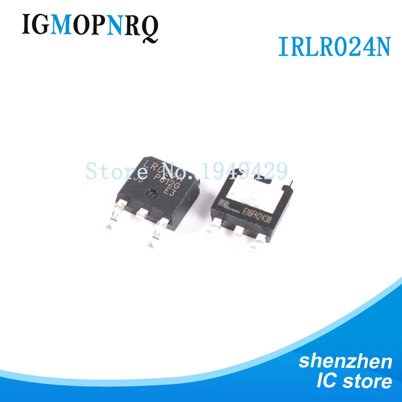 10pcs IRLR024NTRPBF IRLR024N TO-252 LR024N MOSFET 55V 1 N-CH HEXFET 65mOhms 10nC New Original
10pcs IRLR024NTRPBF IRLR024N TO-252 LR024N MOSFET 55V 1 N-CH HEXFET 65mOhms 10nC New Original