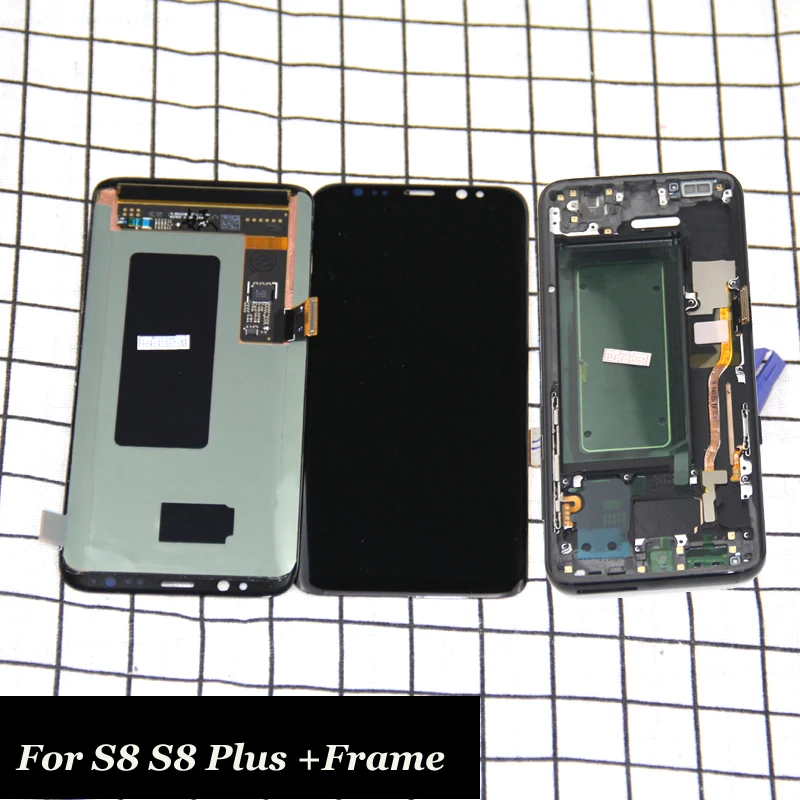 1pcs LCD For Samsung S8 LCD with Frame Replacement for SAMSUNG Galaxy S8 Plus LCD G955 S8 G950 G950F Display lcd Touch Screen
1pcs LCD For Samsung S8 LCD with Frame Replacement for SAMSUNG Galaxy S8 Plus LCD G955 S8 G950 G950F Display lcd Touch Screen