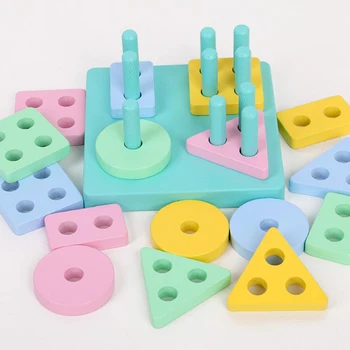Early Educational Teaching Toys Wooden Geometric Shapes Matching Game Set For Children Gift
Early Educational Teaching Toys Wooden Geometric Shapes Matching Game Set For Children Gift