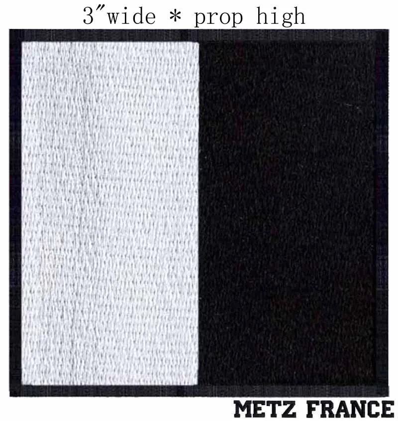 Вышивка флагом Metz Франция 3 дюйма широкая доставка/супер цена/маленькие