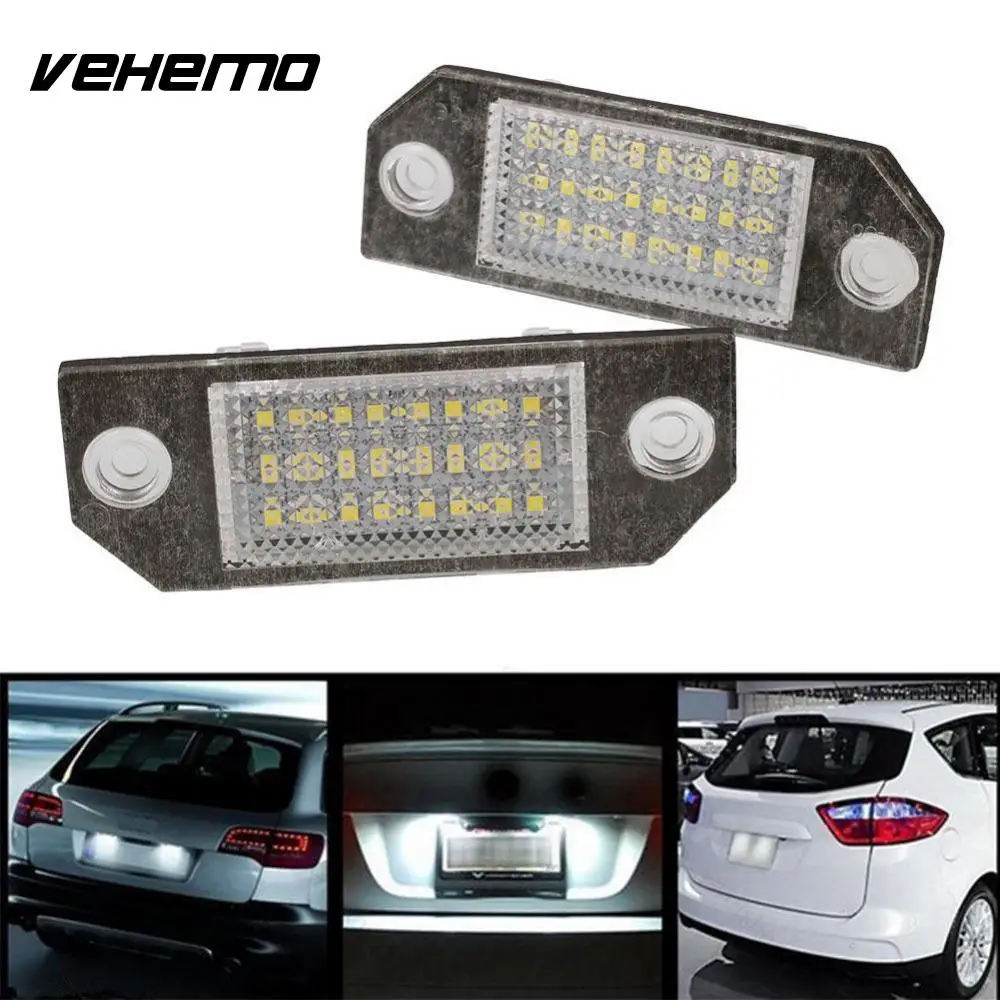 Vehemo 2Pcs 12V White 24 LED Number License Plate Light Lamp for Ford Focus C-MAX MK2 Car Light Source
Vehemo 2Pcs 12V White 24 LED Number License Plate Light Lamp for Ford Focus C-MAX MK2 Car Light Source