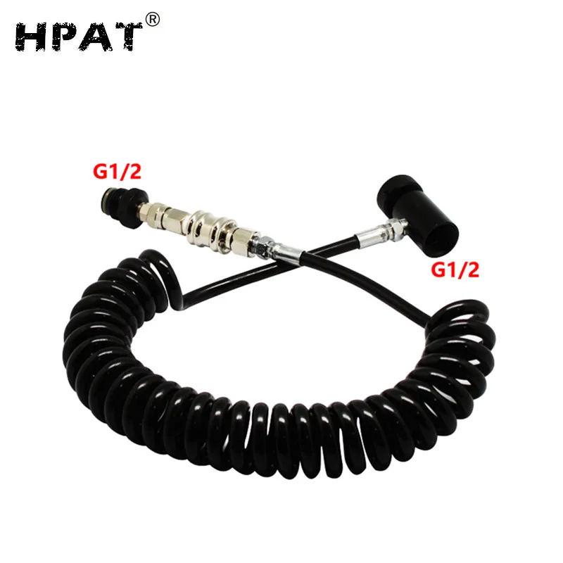 SPUNKY Paintball Coil Remote Hose Line with Quick Disconnect & Slide Check Compressed
SPUNKY Paintball Coil Remote Hose Line with Quick Disconnect & Slide Check Compressed