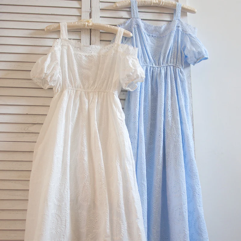 Free Shipping High Quality 2019 New Fashion Lace Cotton Embroidery Dresses Summer Long Maxi Sleeveless White Dress Japan Style
Free Shipping High Quality 2019 New Fashion Lace Cotton Embroidery Dresses Summer Long Maxi Sleeveless White Dress Japan Style