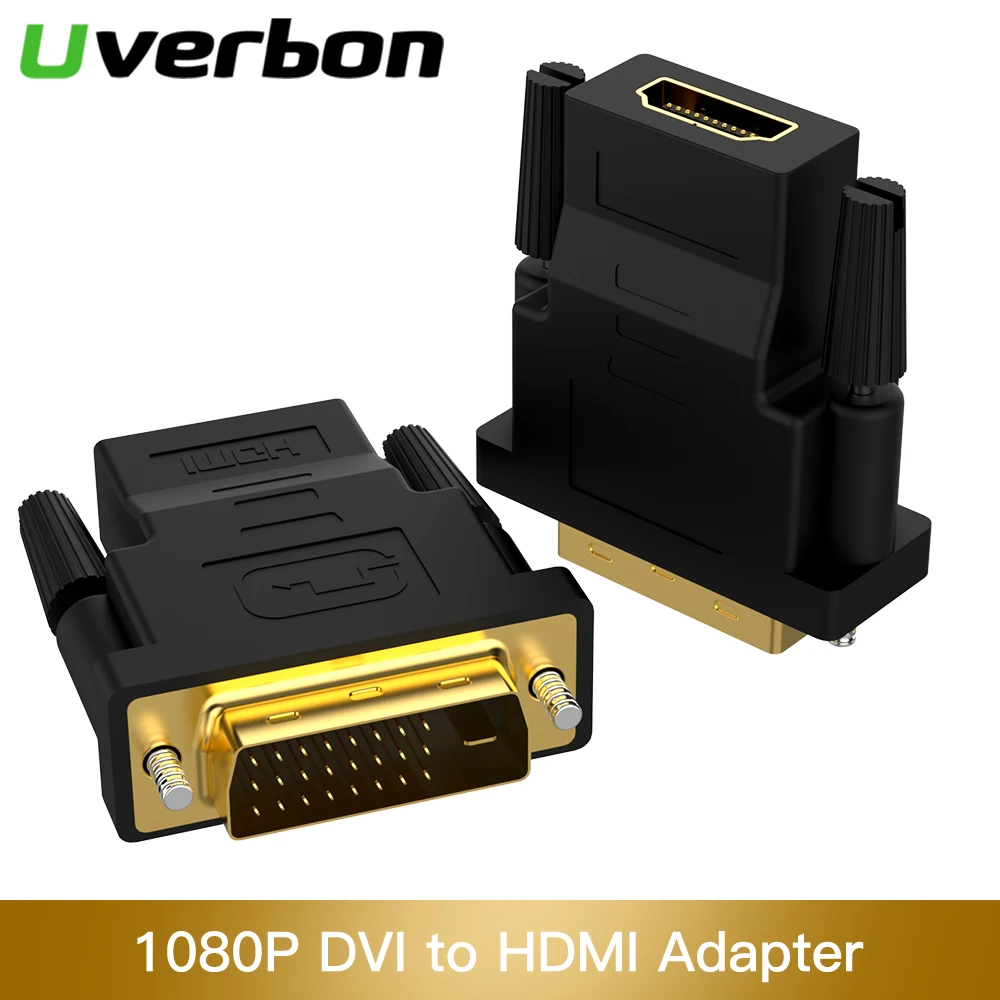 DVI To HDMI Adapter Cable 24k Gold Plated Plug DVI Male to Feamale HDMI 24+1 Pin 1080P Video Converter Cable Adapterfor PC HDTV
DVI To HDMI Adapter Cable 24k Gold Plated Plug DVI Male to Feamale HDMI 24+1 Pin 1080P Video Converter Cable Adapterfor PC HDTV