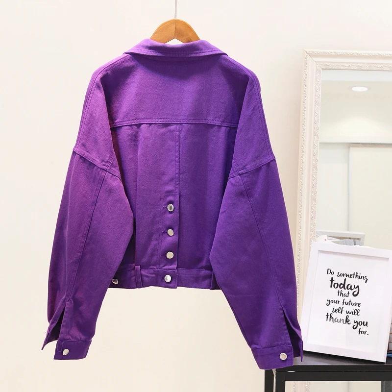 Spring Autumn Denim Jacket For Women Short Jeans Jacket Long Sleeve Loose Outwear Womens Fall Fashion Basic Denim Coat Overcoat
Spring Autumn Denim Jacket For Women Short Jeans Jacket Long Sleeve Loose Outwear Womens Fall Fashion Basic Denim Coat Overcoat