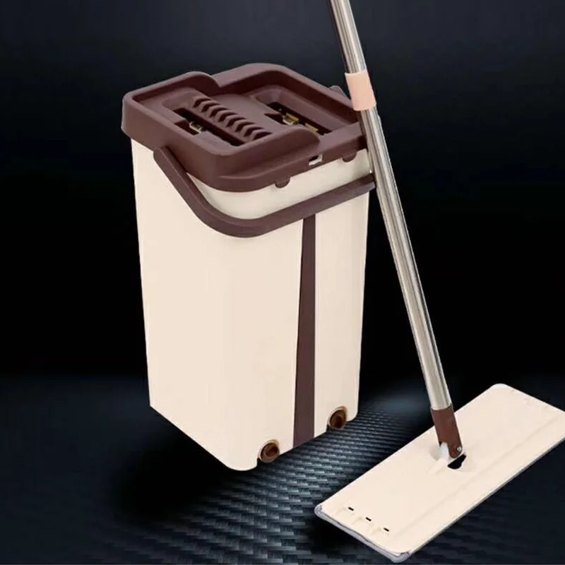 Hand Free Wringing Floor Flat Squeeze Mop and Bucket Cleaning Mop Microfiber Mop Pads Wet or Dry Usage on Hardwood Laminate Tile
Hand Free Wringing Floor Flat Squeeze Mop and Bucket Cleaning Mop Microfiber Mop Pads Wet or Dry Usage on Hardwood Laminate Tile