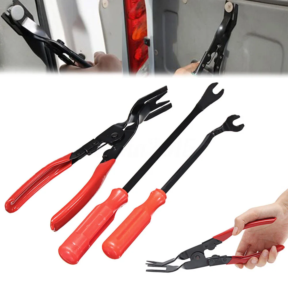 3Pcs/Set Car Door Spring Trim Rivets Clips Pliers Fastener Remover Puller Tool Kit Convenient And Labor-saving Car Repair Parts
3Pcs/Set Car Door Spring Trim Rivets Clips Pliers Fastener Remover Puller Tool Kit Convenient And Labor-saving Car Repair Parts