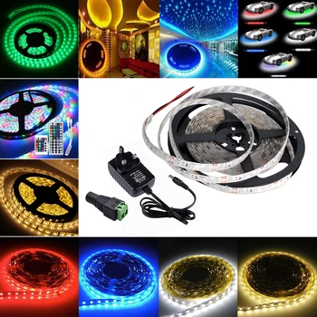 TSLEEN 5M RGB LED Strip Light 12V 5050 3528 SMD Warm White 300 LED Neon Tape Ribbon Car Ceiling Counter Cabinet Light Waterproof
TSLEEN 5M RGB LED Strip Light 12V 5050 3528 SMD Warm White 300 LED Neon Tape Ribbon Car Ceiling Counter Cabinet Light Waterproof