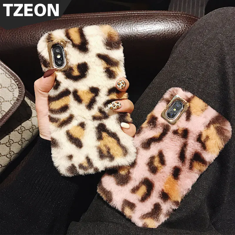 Luxury Hairy Plush Fur Leopard Pattern Phone Case Cover For Iphone X XR XS XS Max 8 8Plus 7 6s Plus Winter Soft shaggy Shell
Luxury Hairy Plush Fur Leopard Pattern Phone Case Cover For Iphone X XR XS XS Max 8 8Plus 7 6s Plus Winter Soft shaggy Shell