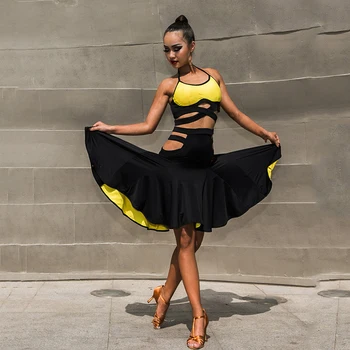 2019 Latin Dance Skirt Women Sexy Black Skirts Ladies Samba Salsa Cha Practice Competition Dress Performance Clothes DQS2492
2019 Latin Dance Skirt Women Sexy Black Skirts Ladies Samba Salsa Cha Practice Competition Dress Performance Clothes DQS2492