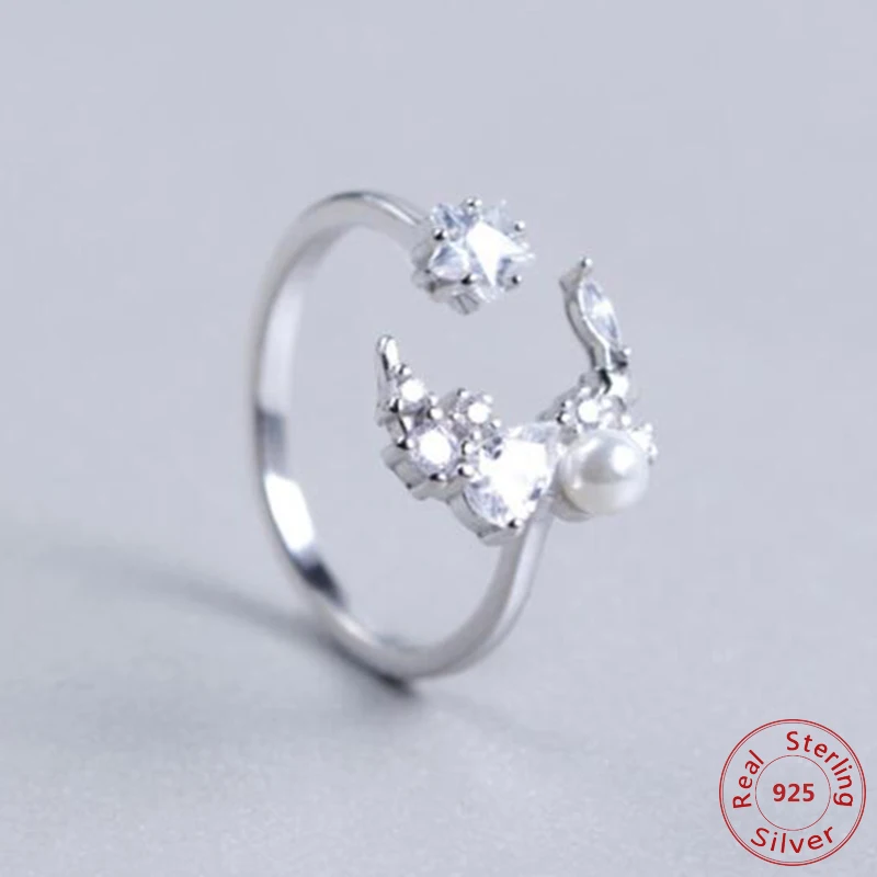 Bohemia Retro Crystal Finger Moon Star CZ Ring for Women 925 Sterling Silver Ring Jewelry Pure Wedding Engagement
Bohemia Retro Crystal Finger Moon Star CZ Ring for Women 925 Sterling Silver Ring Jewelry Pure Wedding Engagement