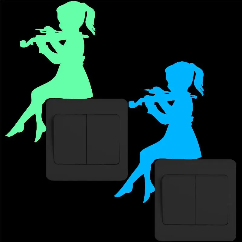Little Girl Playing Violin Luminous Switch Sticker Home Decoration Teen Girls Room Wall Sticker Children Bedroom Music Art Decal
Little Girl Playing Violin Luminous Switch Sticker Home Decoration Teen Girls Room Wall Sticker Children Bedroom Music Art Decal