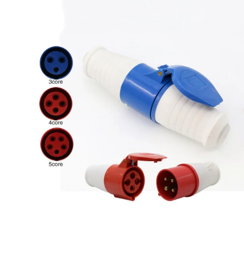 Aviation plug socket industrial waterproof connector 3 core 4 core 5 core 220V/16A IP44 aviation butt plug
Aviation plug socket industrial waterproof connector 3 core 4 core 5 core 220V/16A IP44 aviation butt plug
