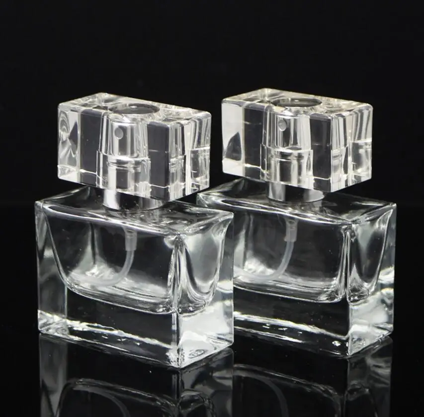 100 шт. квадратные стеклянные флаконы для парфюма 30 мл|glass perfume bottle|spray bottle emptyspray |