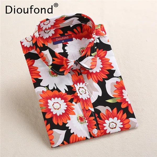 Dioufond Summer Striped Blouses Animal Print Blouse Shirt 2017 Long Sleeve Women Shirts Whale Casual Blusas Plus Size 5XL 10