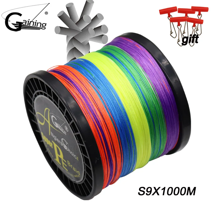 Braided Fishing Line 9 Stands 1000M Multifilament Fishing Line for Carp Fishing Wire for All Fishing 20LB-198LB
Braided Fishing Line 9 Stands 1000M Multifilament Fishing Line for Carp Fishing Wire for All Fishing 20LB-198LB