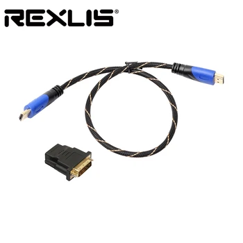 REXLIS High-quality braided HDMI cable 0.5m 1M 3M 5M 10M 15M braided HDMI cable + DVI Adapter V1.4 HD 3D
REXLIS High-quality braided HDMI cable 0.5m 1M 3M 5M 10M 15M braided HDMI cable + DVI Adapter V1.4 HD 3D