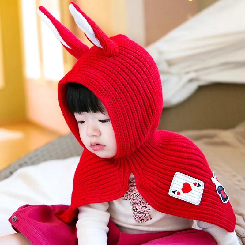 2016 Cute Rabbit Ear Design Baby Hat With Windproof Scarf Children Kids Wool Knit Hat Winter Toddler Infant Newborn Kids Cap
2016 Cute Rabbit Ear Design Baby Hat With Windproof Scarf Children Kids Wool Knit Hat Winter Toddler Infant Newborn Kids Cap