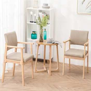 Solid Wood Dining Chair Armrest Nordic Home Furniture Modern Minimalist Back Casual Coffee Study Bedroom Dining Real Wood Chair
Solid Wood Dining Chair Armrest Nordic Home Furniture Modern Minimalist Back Casual Coffee Study Bedroom Dining Real Wood Chair