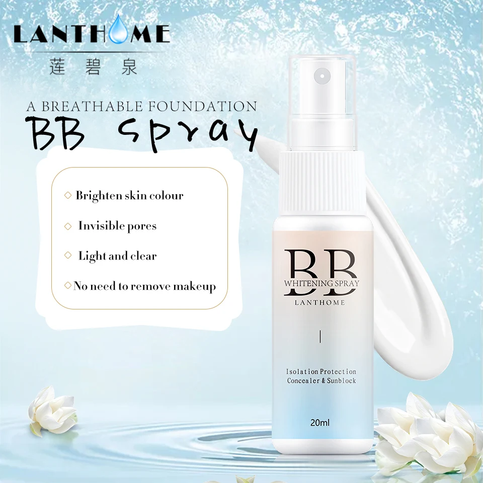 LANTHOME Skin Whitening Spray BB Cream Concealer Brighten Whitening Moisturizing Base Face Foundation Makeup Beauty Skin Care
LANTHOME Skin Whitening Spray BB Cream Concealer Brighten Whitening Moisturizing Base Face Foundation Makeup Beauty Skin Care