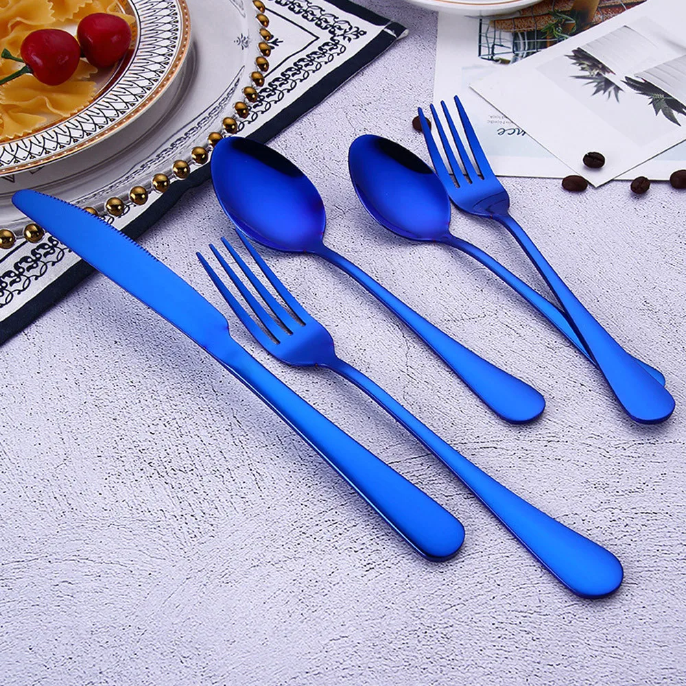 Stainless Steel Fork 5pcs Set Kitchen Accessories High-grade Tableware Tool Spoon Teaspoon Gadget Free Delivery D1 | Дом и сад