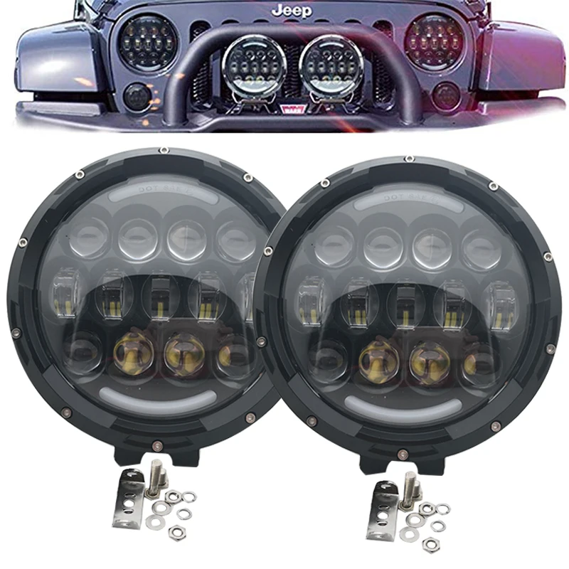 105W 7 inch Round Off Road Driving LED Work light 9-36V Car led work lamp for Jeep Trucks Offroad 4x4 SUV ATV Hunters
105W 7 inch Round Off Road Driving LED Work light 9-36V Car led work lamp for Jeep Trucks Offroad 4x4 SUV ATV Hunters