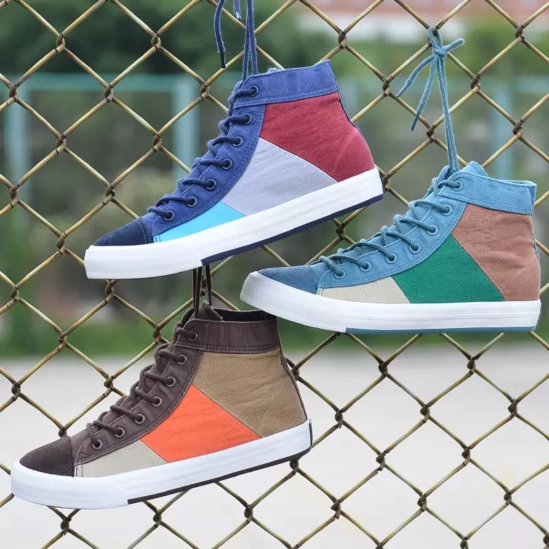 Men's high-top sneakers casual skate shoes sneakers breathable color matching walking shoes street shoes
Men's high-top sneakers casual skate shoes sneakers breathable color matching walking shoes street shoes
