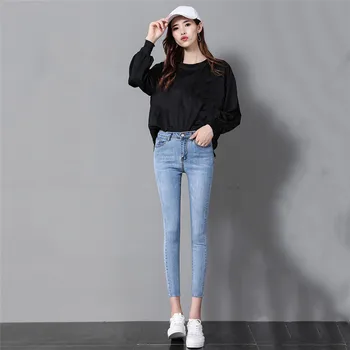 Jeans Women Dark Blue Plus Size Pencil Pants 19 New Spring Summer Korean Fashion Sexy Casual Skinny Jeans Clothing Feminina JD68
Jeans Women Dark Blue Plus Size Pencil Pants 19 New Spring Summer Korean Fashion Sexy Casual Skinny Jeans Clothing Feminina JD68