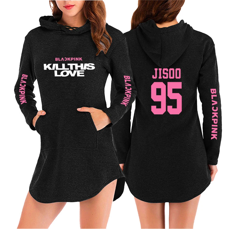 Blackpink new album KILL THIS LOVE Popular Hoodies Dress casual cool Basic Hip Hop kawaii Comfortable Women Autumn/Winter Dress
Blackpink new album KILL THIS LOVE Popular Hoodies Dress casual cool Basic Hip Hop kawaii Comfortable Women Autumn/Winter Dress