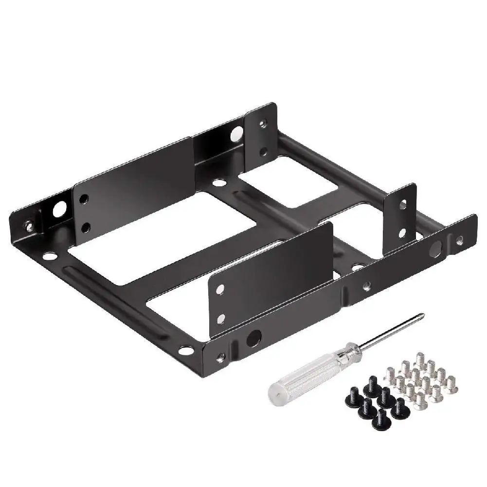 BEESCLOVER 2.5 Inch to 3.5 Inch External HDD SSD Metal Mounting Kit Adapter Bracket with SATA Data Power Cables & Screws
BEESCLOVER 2.5 Inch to 3.5 Inch External HDD SSD Metal Mounting Kit Adapter Bracket with SATA Data Power Cables & Screws