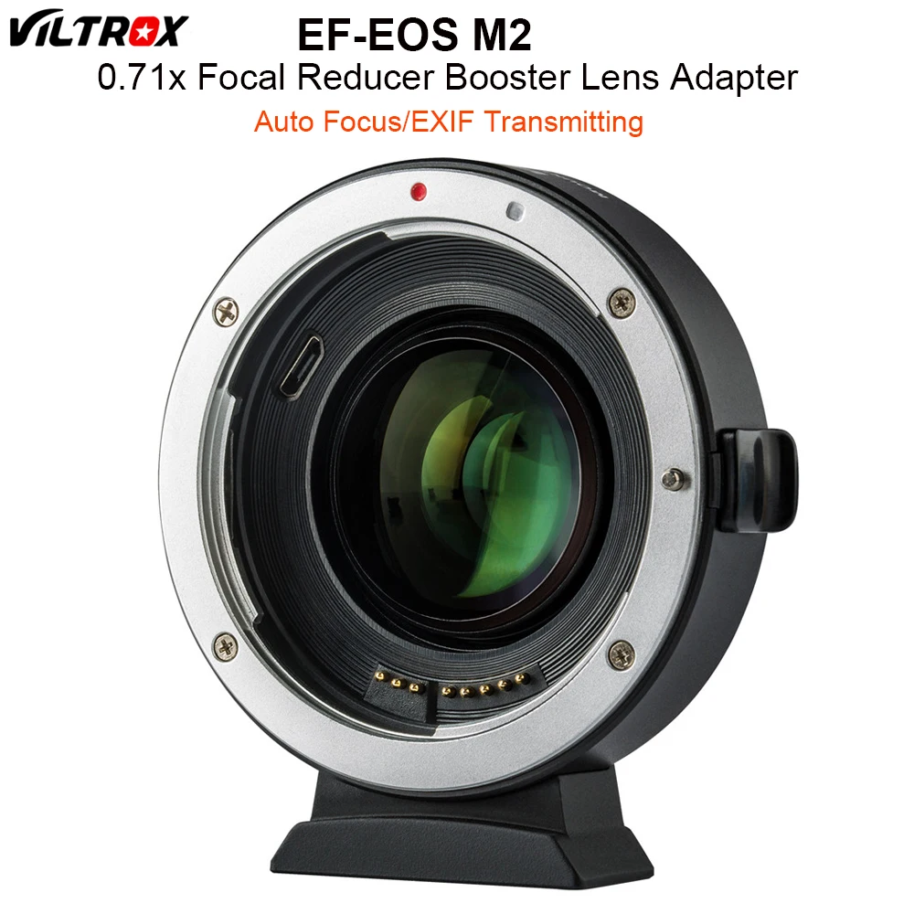 VILTROX EF-EOS M2 Auto Focus 0.71x Reducer Speed Booster Lens Mount Adapter for Canon EF Lens to EOS M5 M6 M10 M50 M10 Camera
VILTROX EF-EOS M2 Auto Focus 0.71x Reducer Speed Booster Lens Mount Adapter for Canon EF Lens to EOS M5 M6 M10 M50 M10 Camera