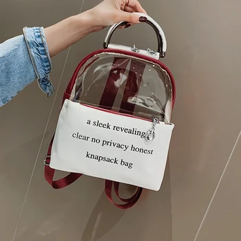 ABDB-Printing Letter Clear Transparent Backpack Jelly Candy Color Schoolbag For Teenage Girls Leather Women Student Fashion Bo
ABDB-Printing Letter Clear Transparent Backpack Jelly Candy Color Schoolbag For Teenage Girls Leather Women Student Fashion Bo