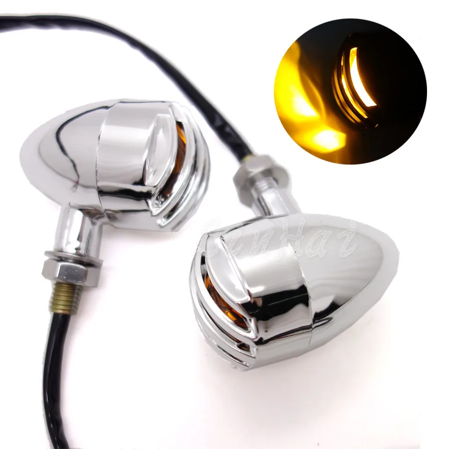 Universal Motorcycle Chrome ABS Bullet Turn Signal Indicator Lamp Light For Harley Chopper Custom
Universal Motorcycle Chrome ABS Bullet Turn Signal Indicator Lamp Light For Harley Chopper Custom