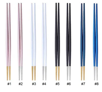 50pairs Portugal style pointed tail chopsticks multicolor 304 stainless steel sushi noodles chopsticks tableware wen6364
50pairs Portugal style pointed tail chopsticks multicolor 304 stainless steel sushi noodles chopsticks tableware wen6364