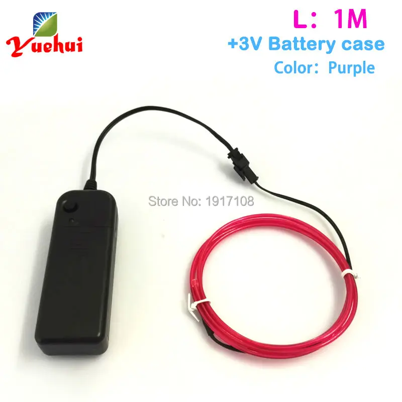 Newest 10 Color Choice 2.3mm 1M party Decorative Led Thread Indoor Decals Tags 3V Flexible Neon Light Purple EL Wire Rope Tube
Newest 10 Color Choice 2.3mm 1M party Decorative Led Thread Indoor Decals Tags 3V Flexible Neon Light Purple EL Wire Rope Tube