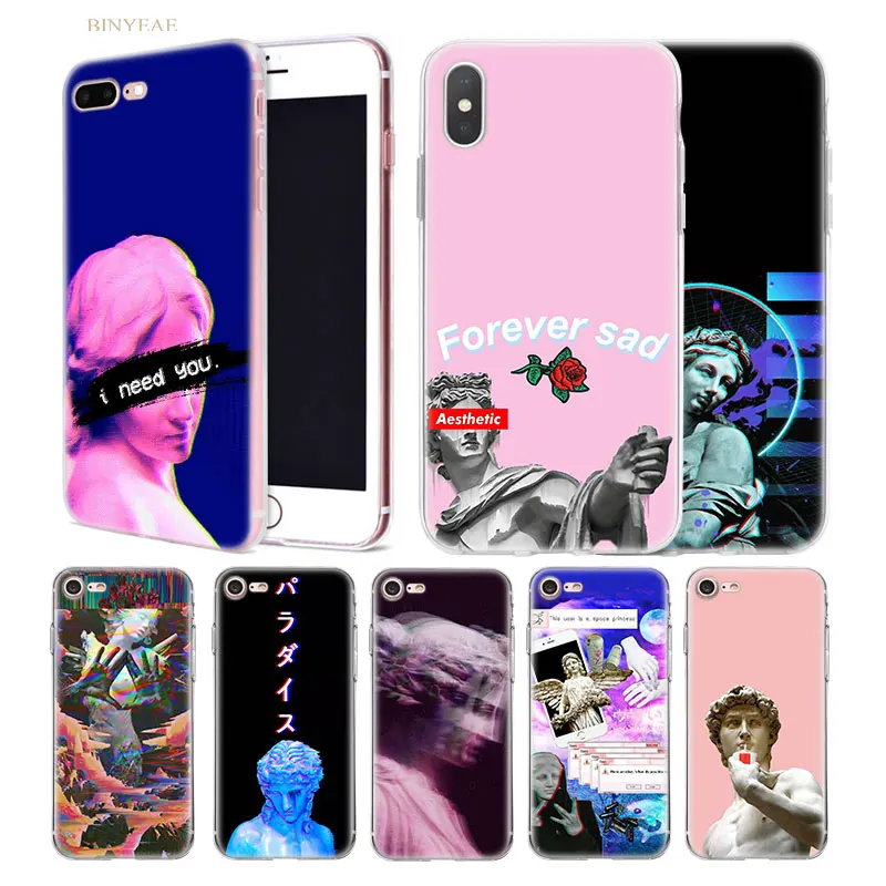 Vintage Case for iphone X XS XR XS Max 7 7S 8 Plus 10 5 5SE 5C 6 6S Silicone TPU Funda 11 Phone Coque Cover Aesthetic Statue Sad
Vintage Case for iphone X XS XR XS Max 7 7S 8 Plus 10 5 5SE 5C 6 6S Silicone TPU Funda 11 Phone Coque Cover Aesthetic Statue Sad