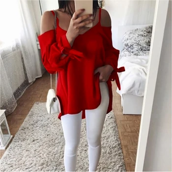 Sexy Off Shoulder Top Bandage Long Sleeve Women Shirts Blouses Casual Loose Blouse Ladies Blusas Plus Size S-5XL WS9031M
Sexy Off Shoulder Top Bandage Long Sleeve Women Shirts Blouses Casual Loose Blouse Ladies Blusas Plus Size S-5XL WS9031M