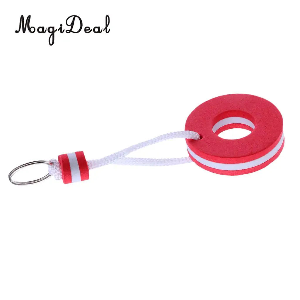 MagiDeal Boat Floating Key Chain Storage Keychain Marine Keys Holder- Red Buoy Shaped