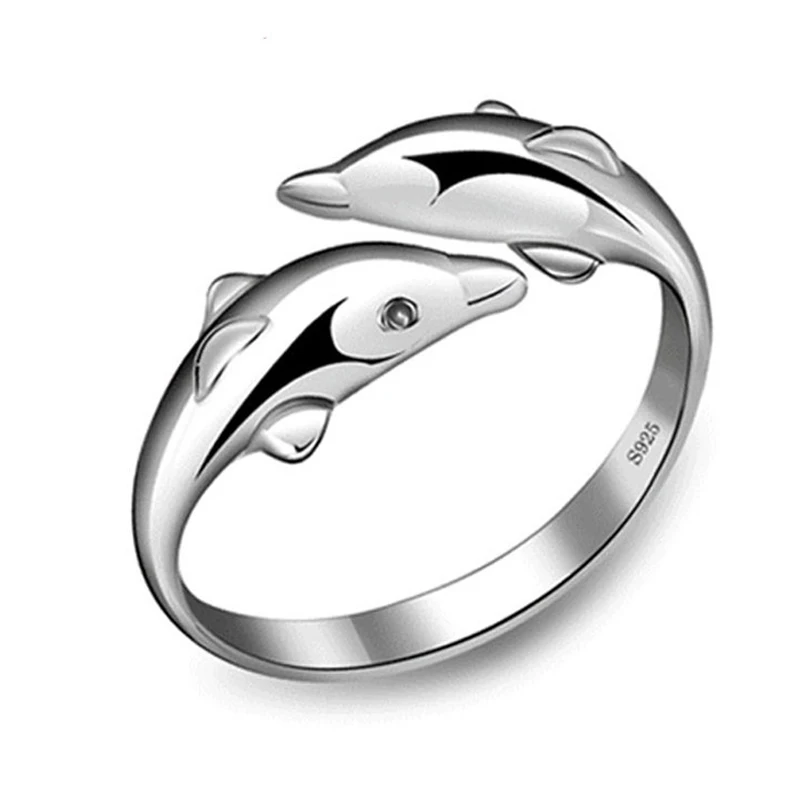 Lovely Double Dolphin Opening Adjustable Ring Wedding Party Personality Jewelry Gifts For Women CX17
Lovely Double Dolphin Opening Adjustable Ring Wedding Party Personality Jewelry Gifts For Women CX17