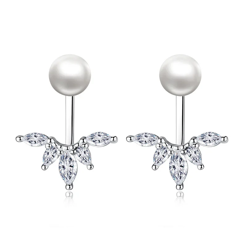 100% Sterling Silver Hot Sell Imitation Pearl Shiny Zircon Female Stud Earrings Women Jewelry Wedding Gift Drop Shipping
100% Sterling Silver Hot Sell Imitation Pearl Shiny Zircon Female Stud Earrings Women Jewelry Wedding Gift Drop Shipping