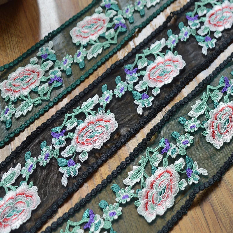 Free shiping 7cm width(2yds/lot) green mesh color flower Embroidery DIY lace trim for garments and wedding decoration-16082101
Free shiping 7cm width(2yds/lot) green mesh color flower Embroidery DIY lace trim for garments and wedding decoration-16082101